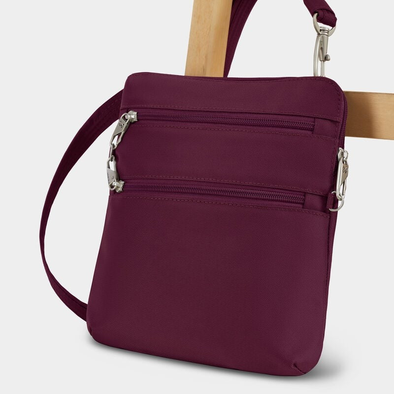 Travelon Anti-Theft Classic Slim Double Zip Crossbody 10