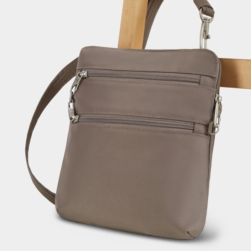 Travelon Anti-Theft Classic Slim Double Zip Crossbody 42