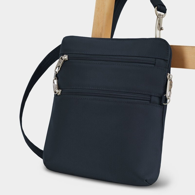 Travelon Anti-Theft Classic Slim Double Zip Crossbody 64