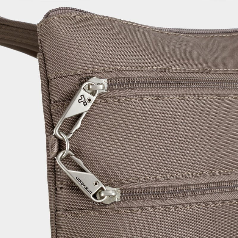 Travelon Anti-Theft Classic Slim Double Zip Crossbody 43