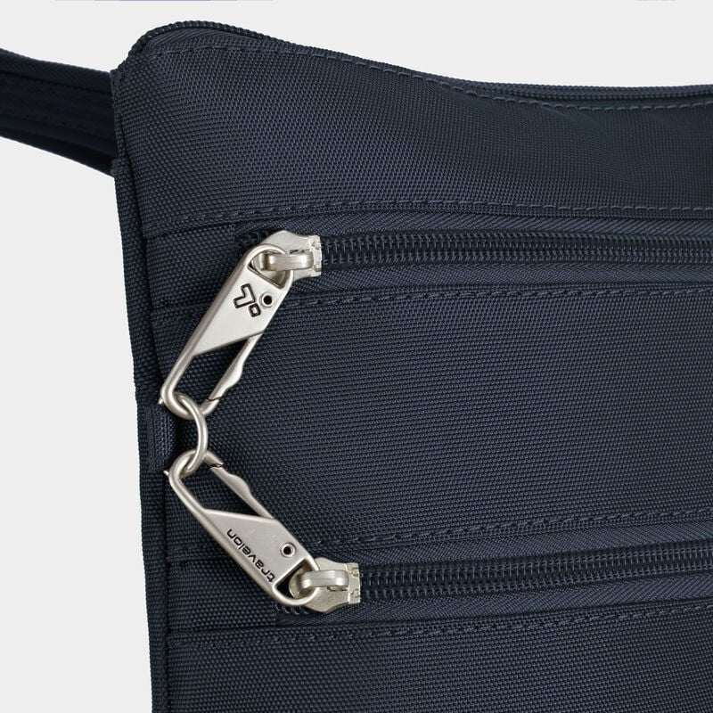 Travelon Anti-Theft Classic Slim Double Zip Crossbody 54