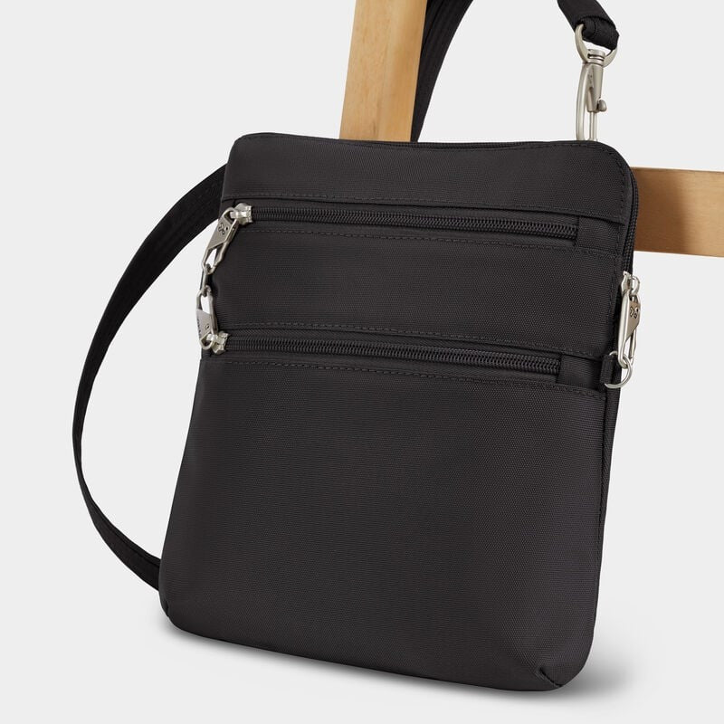 Travelon Anti-Theft Classic Slim Double Zip Crossbody 74