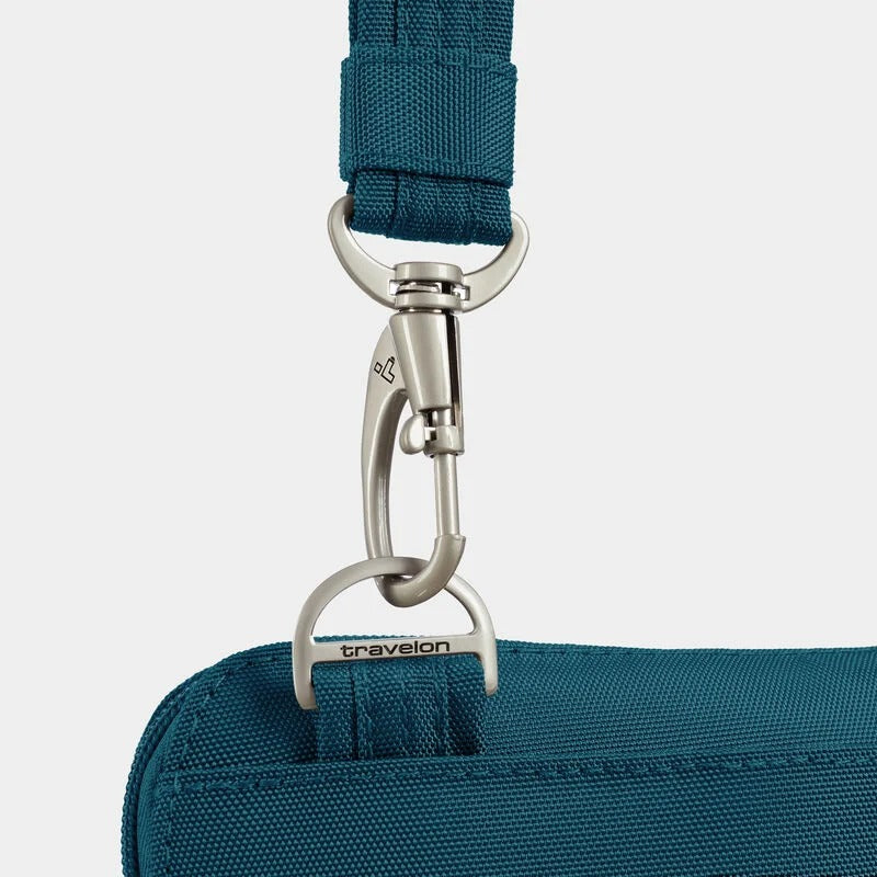 Travelon Anti-Theft Classic Slim Double Zip Crossbody 21