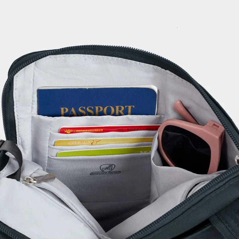Travelon Anti-Theft Classic Slim Double Zip Crossbody 57