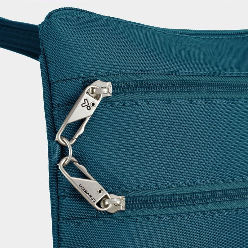 Travelon Anti-Theft Classic Slim Double Zip Crossbody 23