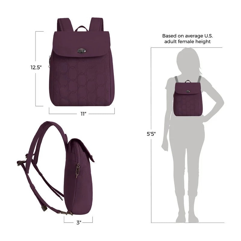 Travelon Runways Anti-Theft Compact Backpack 66