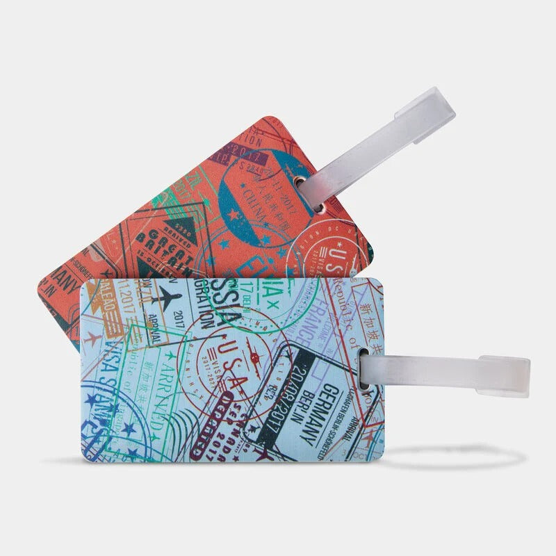 Travelon Passport Stamps Luggage Tags
