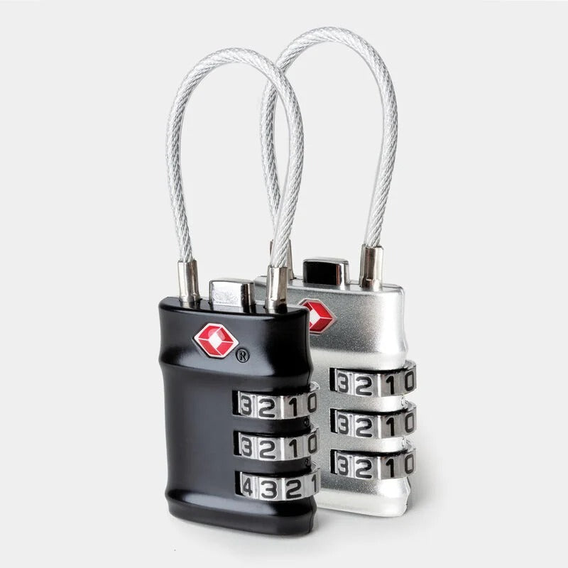 Travelon Set of 2 TSA-Accepted Cable Locks 1