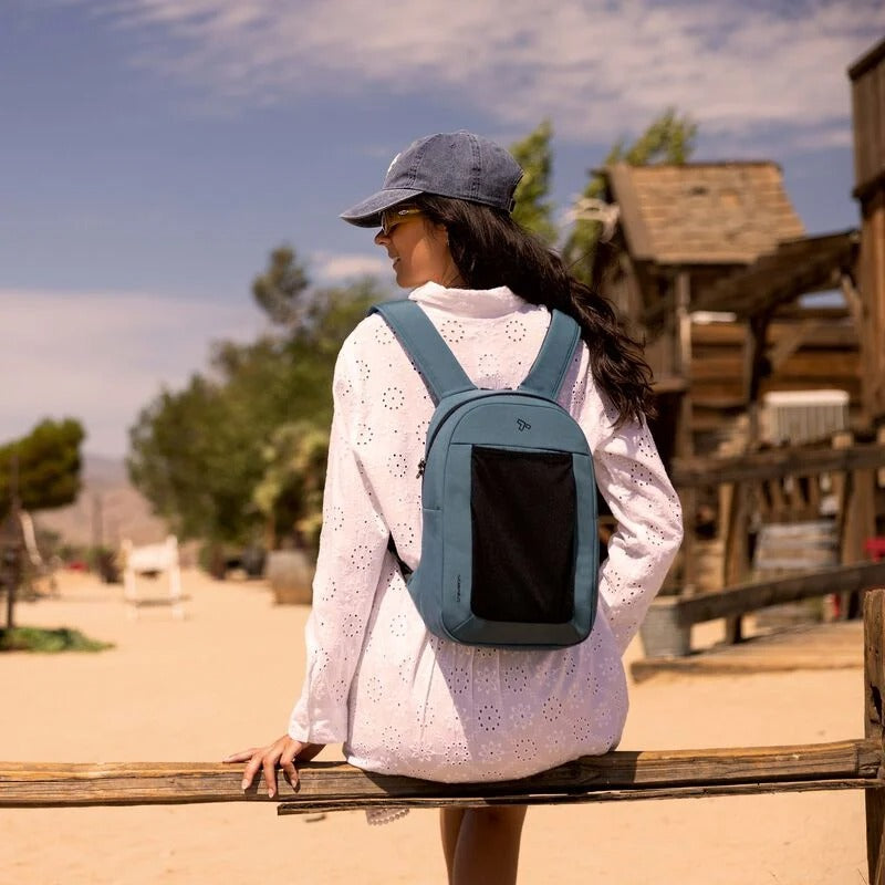 Travelon Voyages Anti-Theft Small Backpack with XL Water Bottle Pocket 3