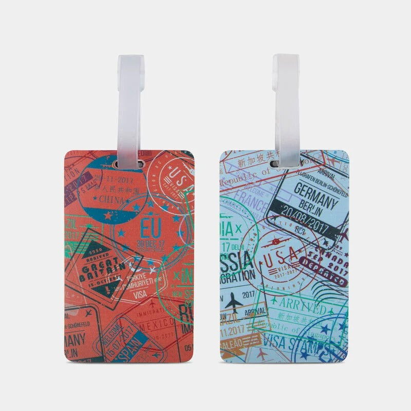 Travelon Passport Stamps Luggage Tags