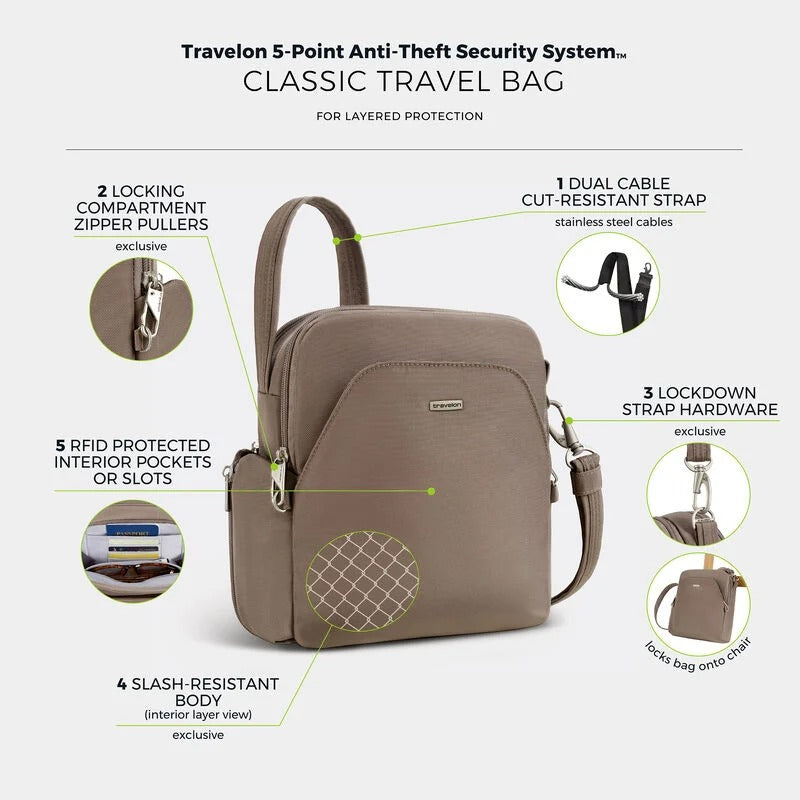 Travelon Anti-Theft Classic Travel Bag 19