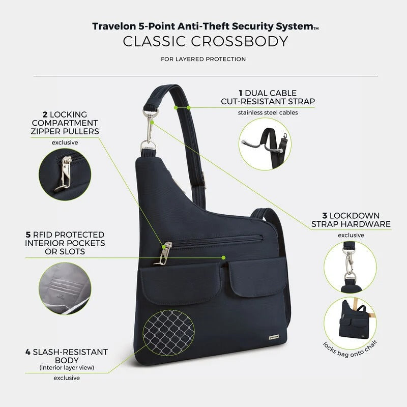 Travelon Anti-Theft Classic Crossbody 60