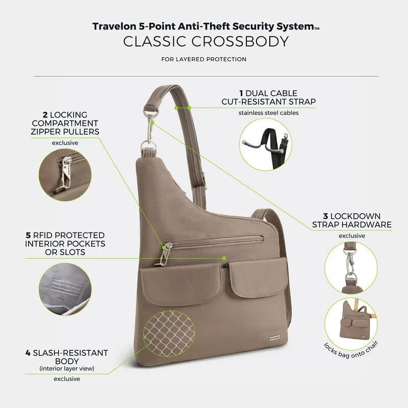 Travelon Anti-Theft Classic Crossbody 14