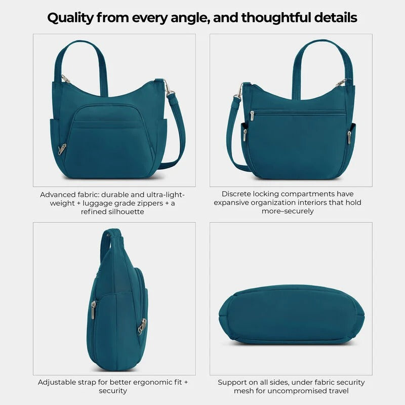 Travelon Anti-Theft Classic Crossbody Bucket Bag 26