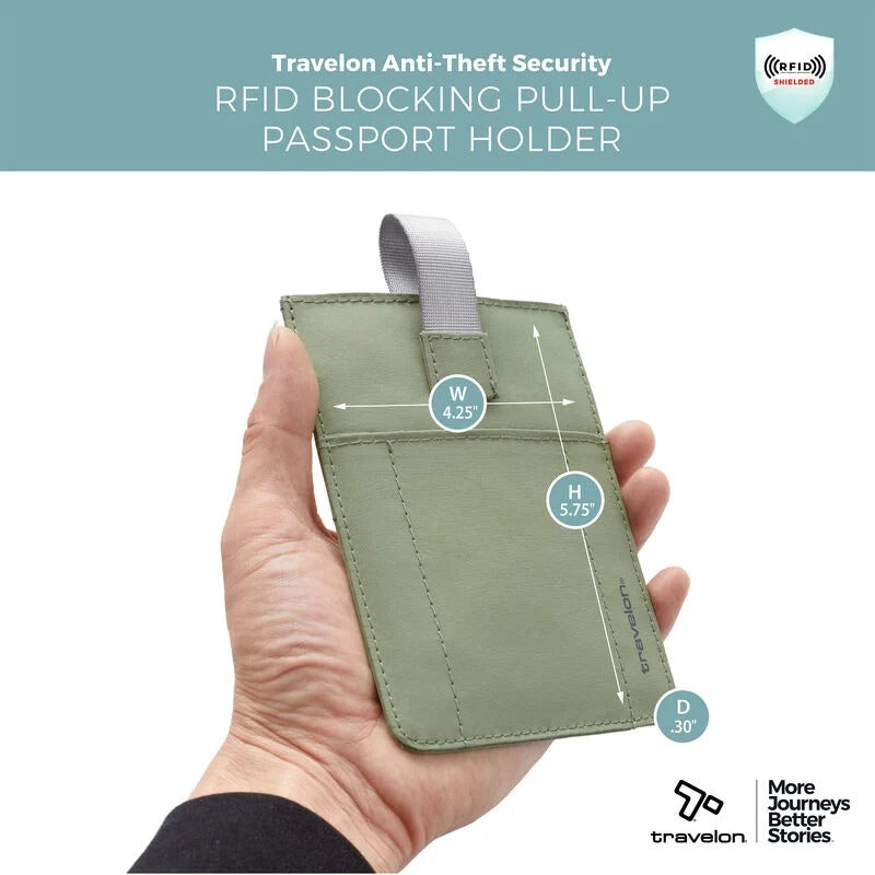 Travelon RFID Blocking Pull-Up Passport Holder 39