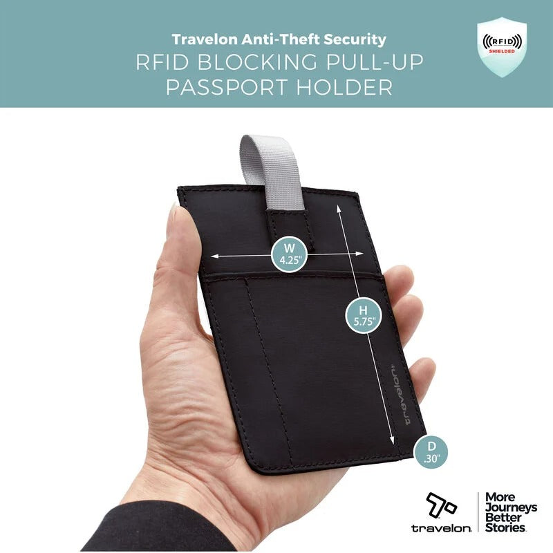 Travelon RFID Blocking Pull-Up Passport Holder 14
