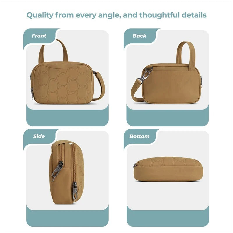 Travelon Runways Anti-Theft Double Compartment Crossbody 65