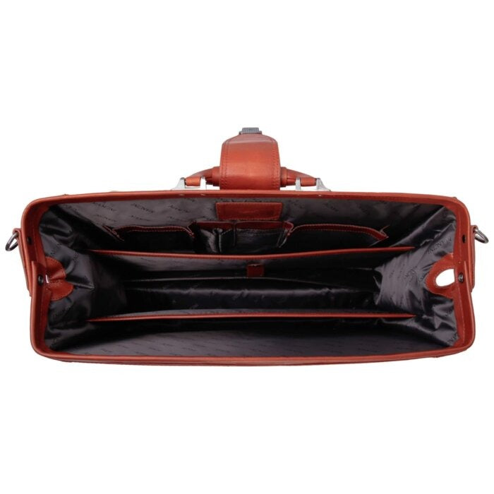 MANCINI Pelle D’Oro Litigator Briefcase 5