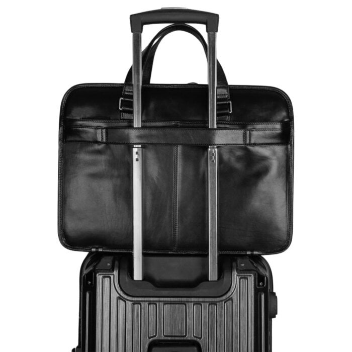 Mancini Pelle D’oro Triple Compartment 15.6” Laptop / Tablet Briefcase 19