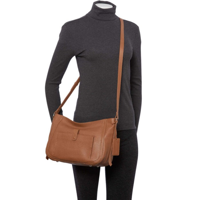 Mancini Pebbled Sophia Crossbody Bag 18