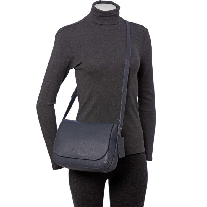 Mancini Pebbled Amy Crossbody Bag 12