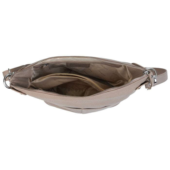 Mancini Pebbled Susan Crossbody Hobo 3