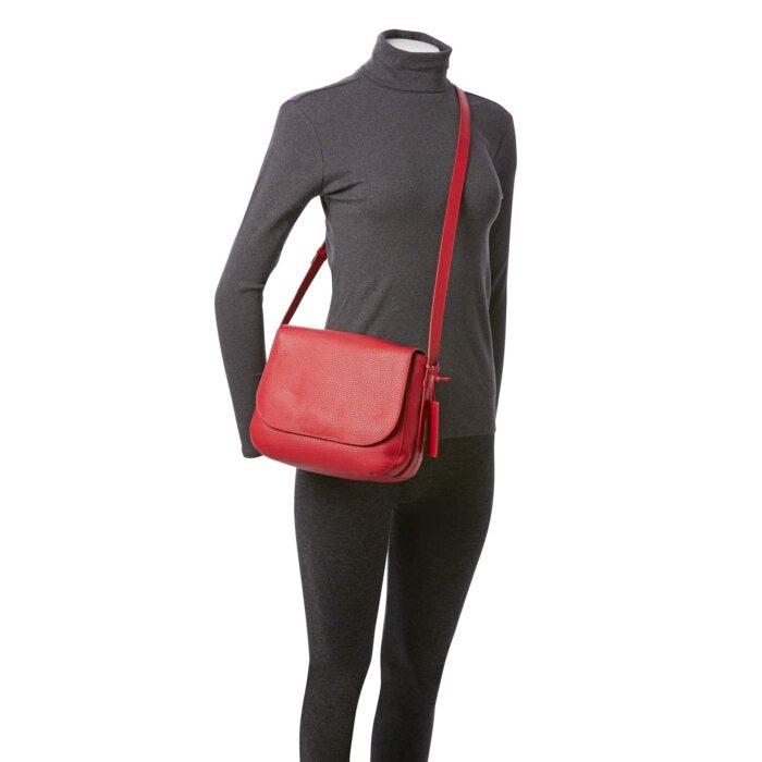 Mancini Pebbled Amy Crossbody Bag 5