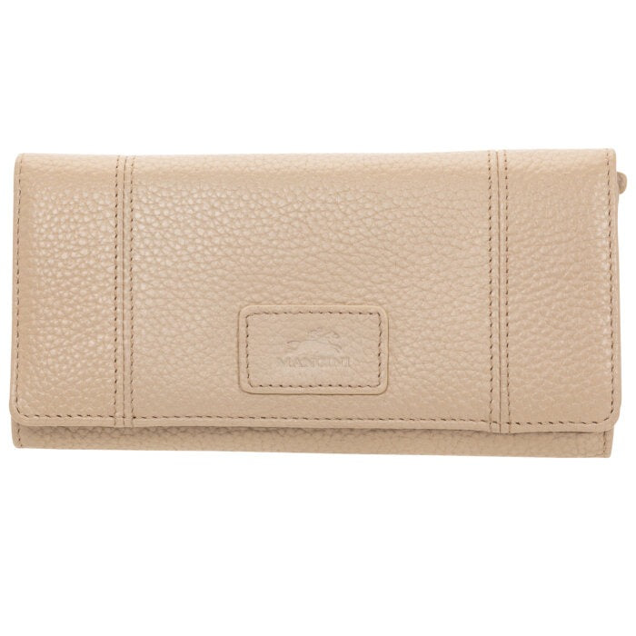 Mancini Pebbled Ladies’ RFID Trifold Wallet 1