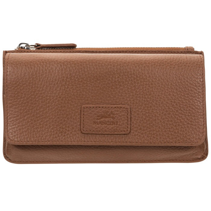 Mancini Pebbled Ladies RFID Crossbody Wallet 23