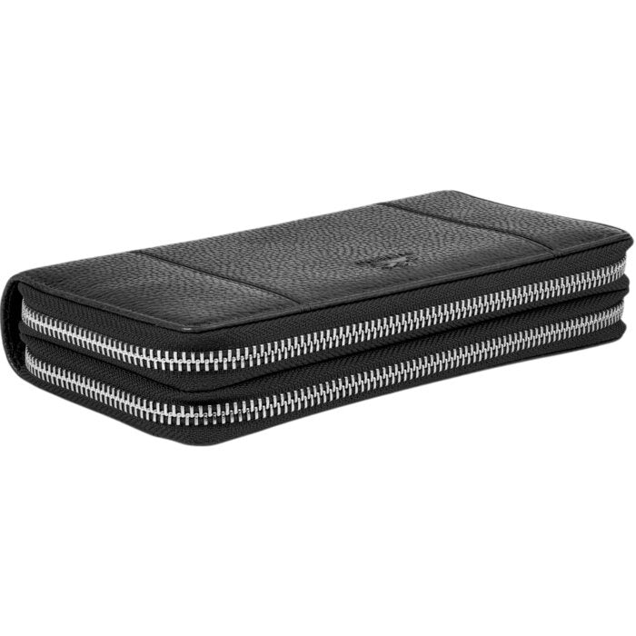 Mancini Fifth Avenue RFID Secure Double Zipper Wallet 20