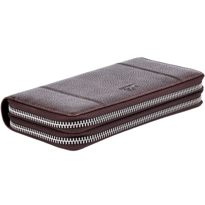 Mancini Fifth Avenue RFID Secure Double Zipper Wallet 19