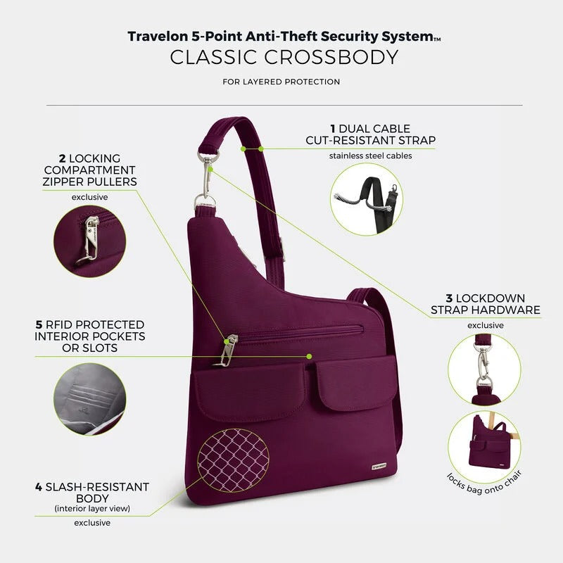 Travelon Anti-Theft Classic Crossbody 76