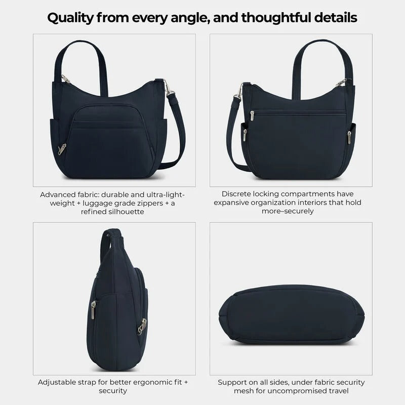 Travelon Anti-Theft Classic Crossbody Bucket Bag 77