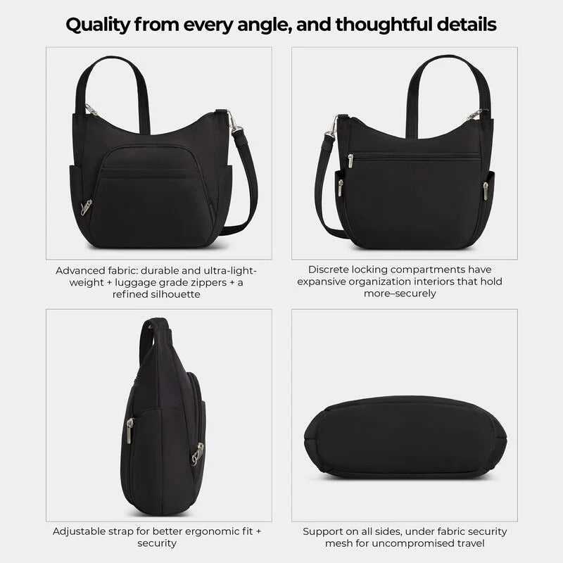Travelon Anti-Theft Classic Crossbody Bucket Bag 61