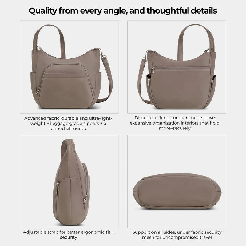 Travelon Anti-Theft Classic Crossbody Bucket Bag 8