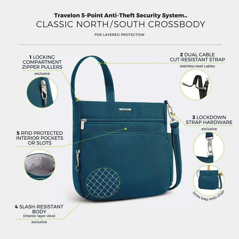 Travelon Anti-Theft Classic N/S Crossbody 54