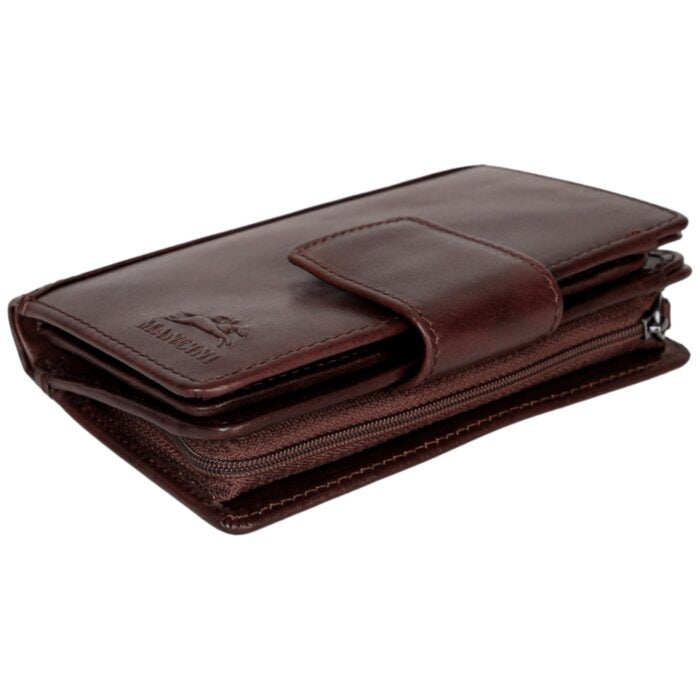 Mancini Pelle D’oro RFID Secure Medium Clutch Wallet 11