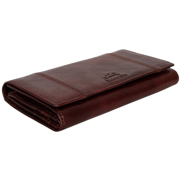 Mancini Pelle D’oro RFID Secure Quad Fold Wallet 14