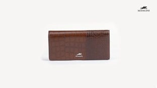 Mancini Croco2 Women’s Trifold Wallet 16