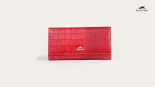 Mancini Croco2 Women’s Trifold Wallet 8