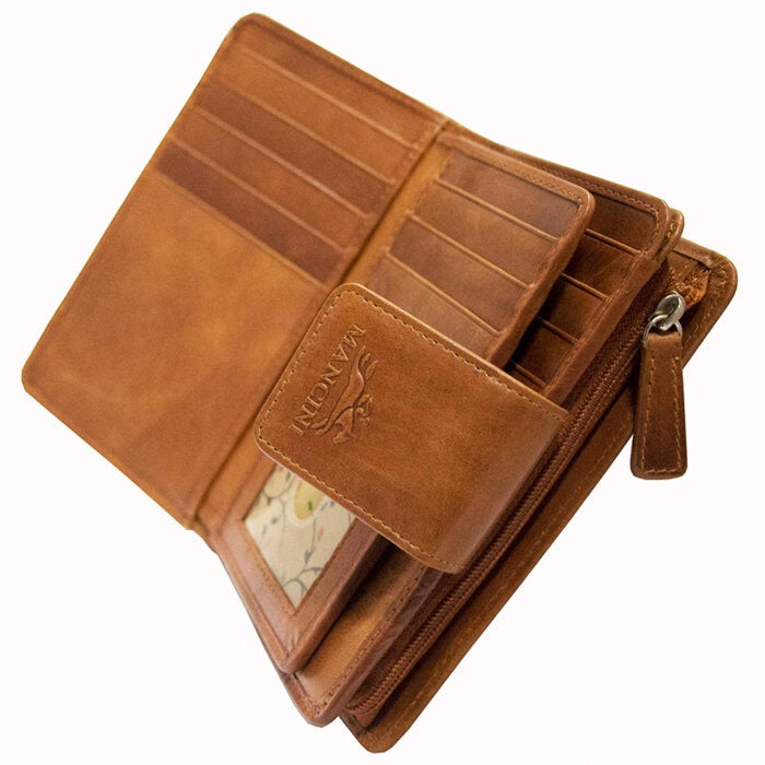 Mancini Casablanca Ladies’ RFID Secure Medium Clutch Wallet 7
