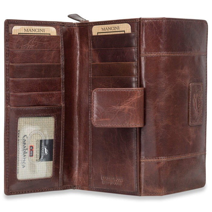 Mancini Casablanca Ladies’ RFID Secure Medium Clutch Wallet 19