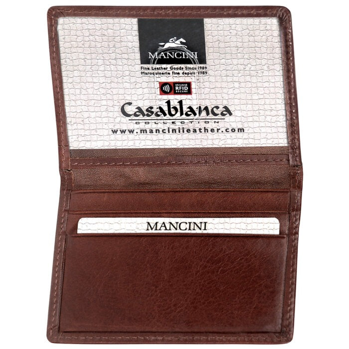 MANCINI Casablanca Men’s Billfold with Removable Passcase 12