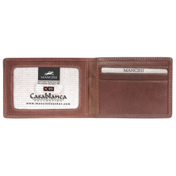 MANCINI Casablanca Men’s Billfold with Removable Passcase 4