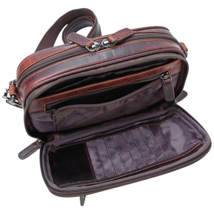 MANCINI Buffalo Unisex Bag with Zippered Organizer Pocket 2
