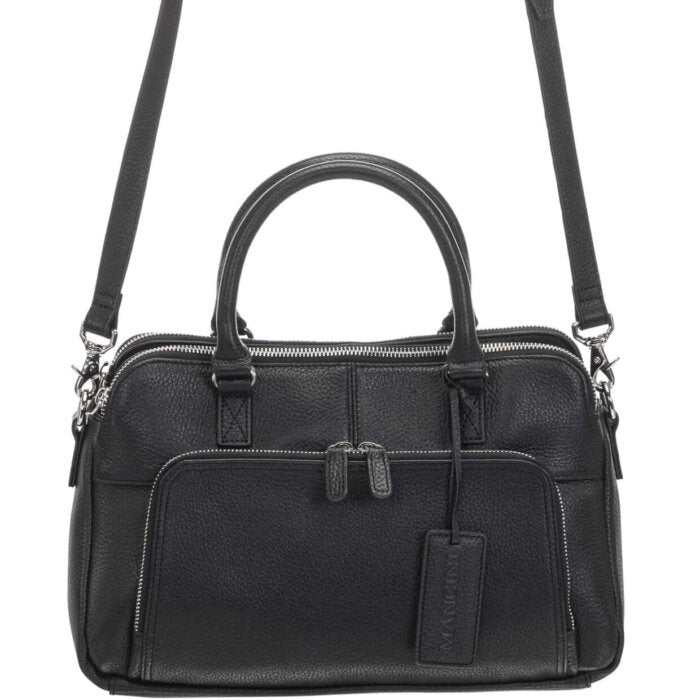 Mancini Pebbled Jennifer Satchel Bag 28