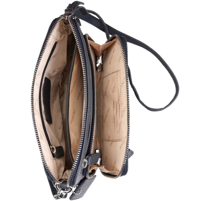 MANCINI Pebbled Valerie Small Crossbody Bag 6