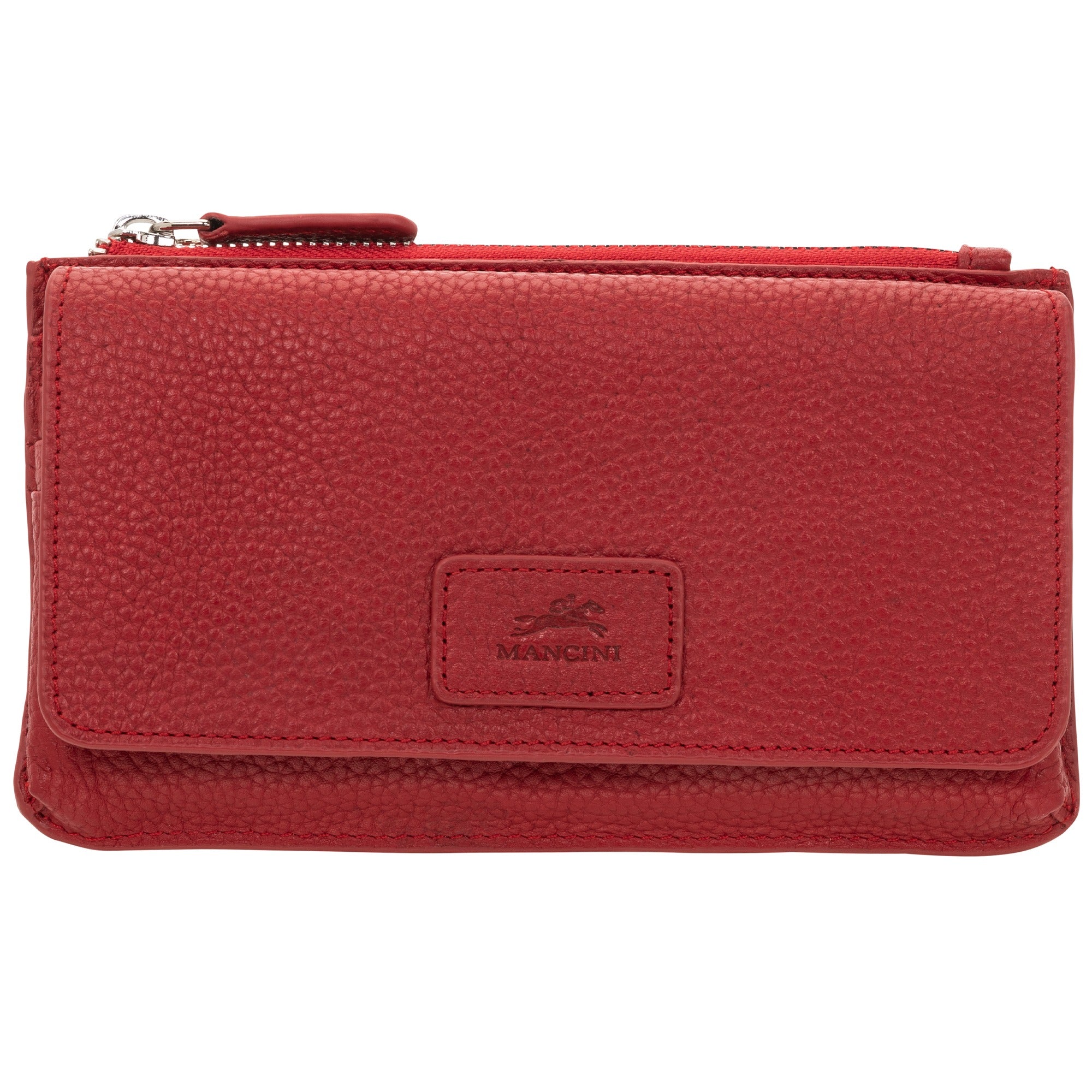 Mancini Pebbled Ladies RFID Crossbody Wallet 1