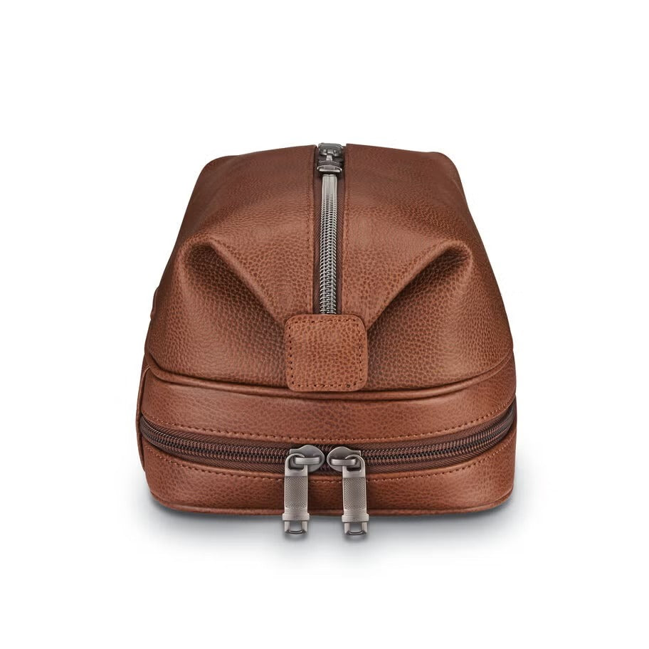 Samsonite Classic Leather Zip Bottom Travel Kit 7
