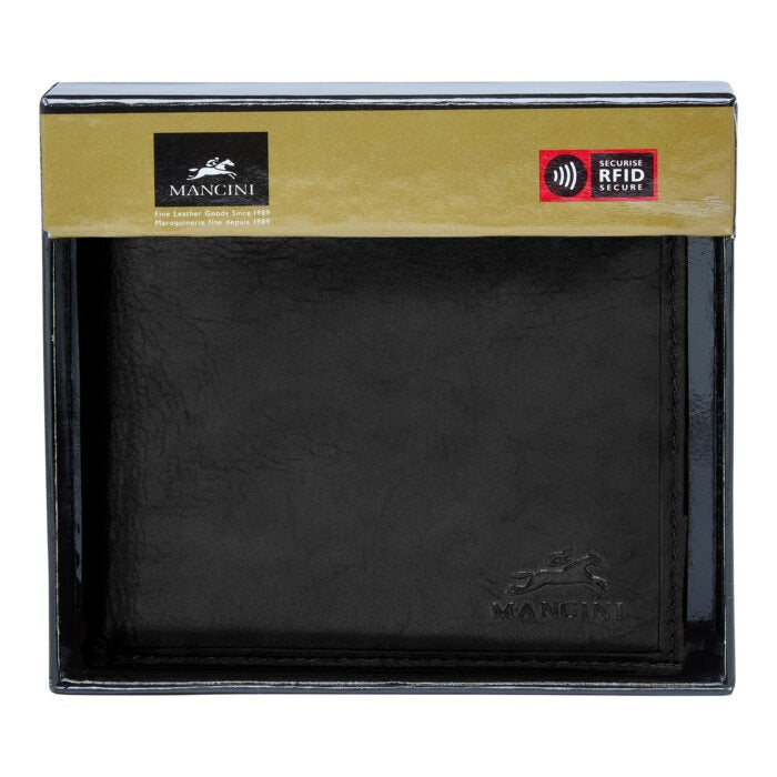 MANCINI Boulder Men’s RFID Secure Billfold with Removable Passcase 9